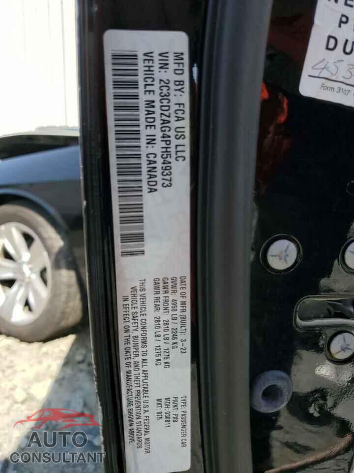 DODGE CHALLENGER 2023 - 2C3CDZAG4PH549373