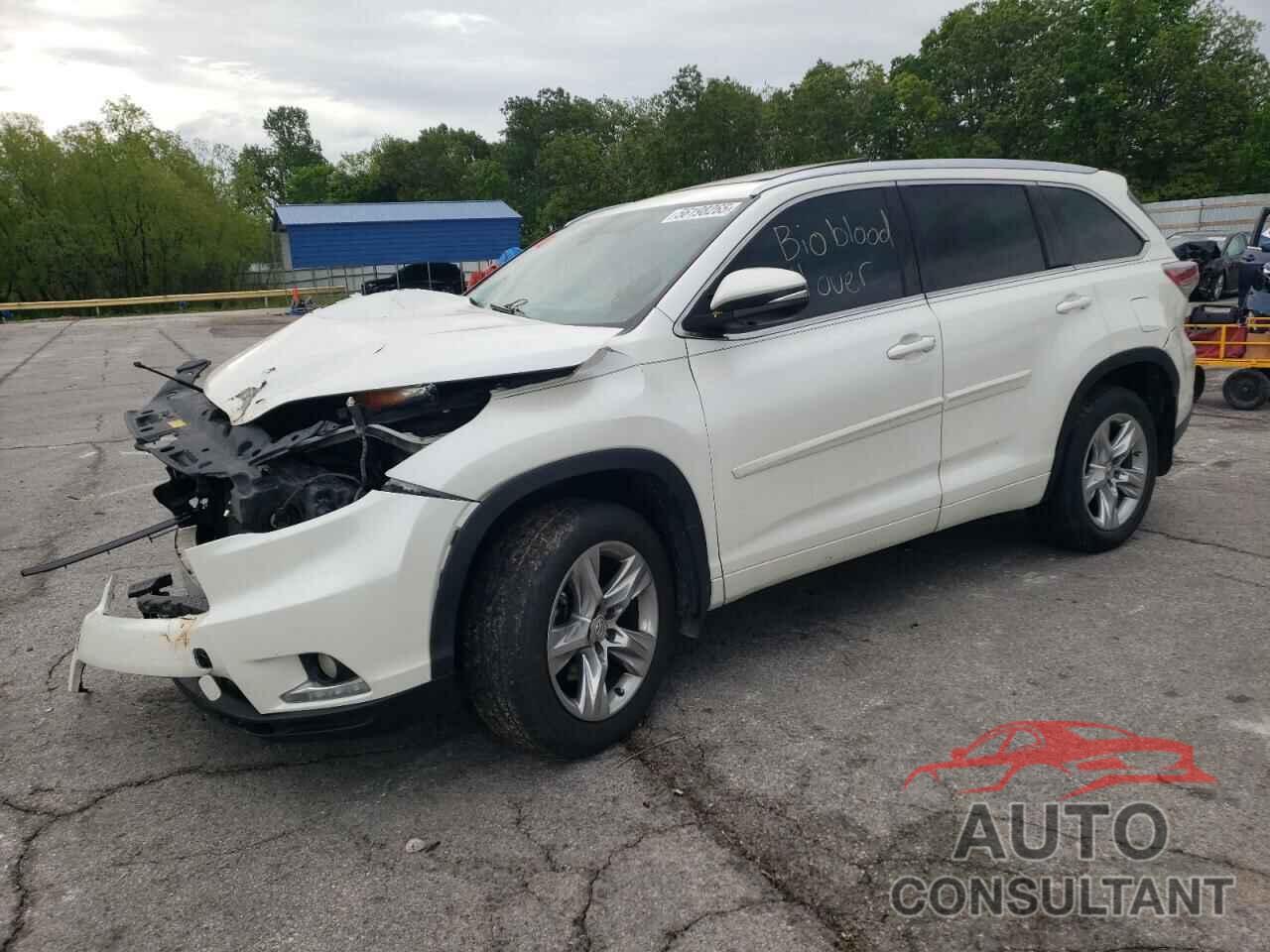 TOYOTA HIGHLANDER 2015 - 5TDDKRFHXFS221768