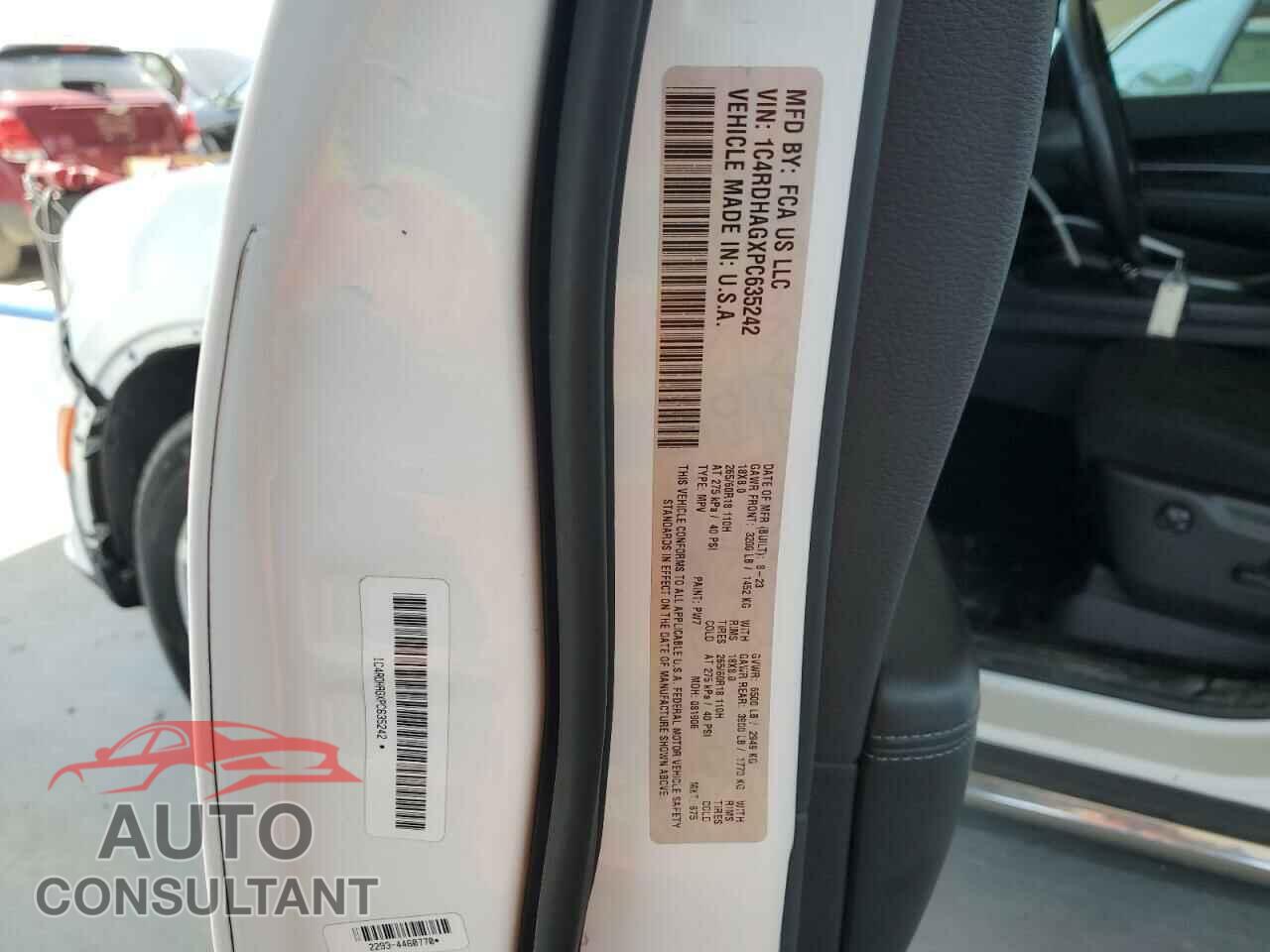 DODGE DURANGO 2023 - 1C4RDHAGXPC635242