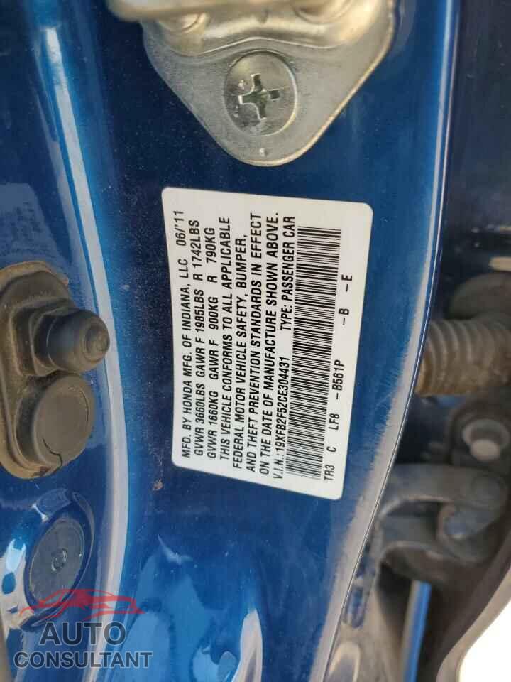 HONDA CIVIC 2012 - 19XFB2F52CE304431