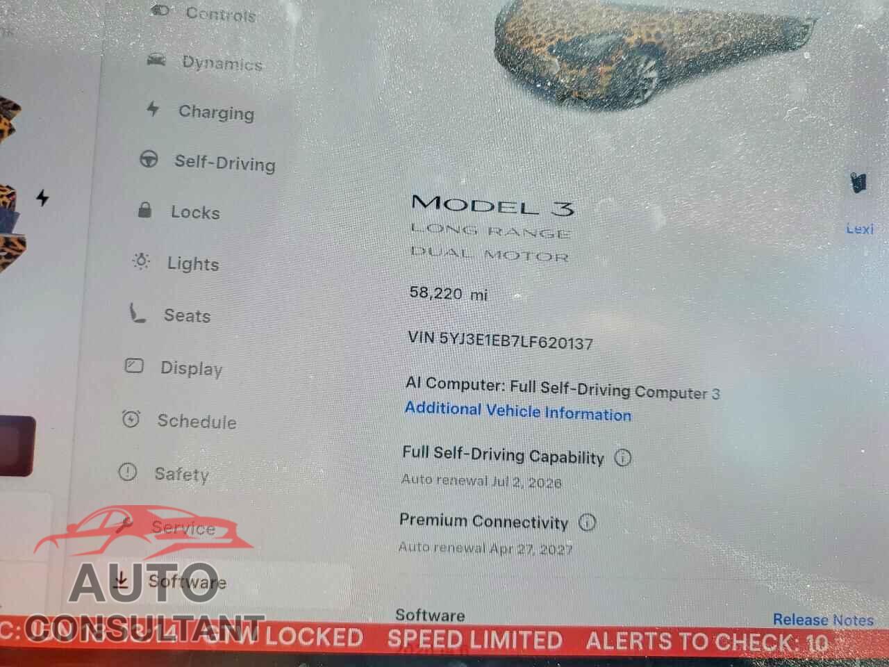 TESLA MODEL 3 2020 - 5YJ3E1EB7LF620137