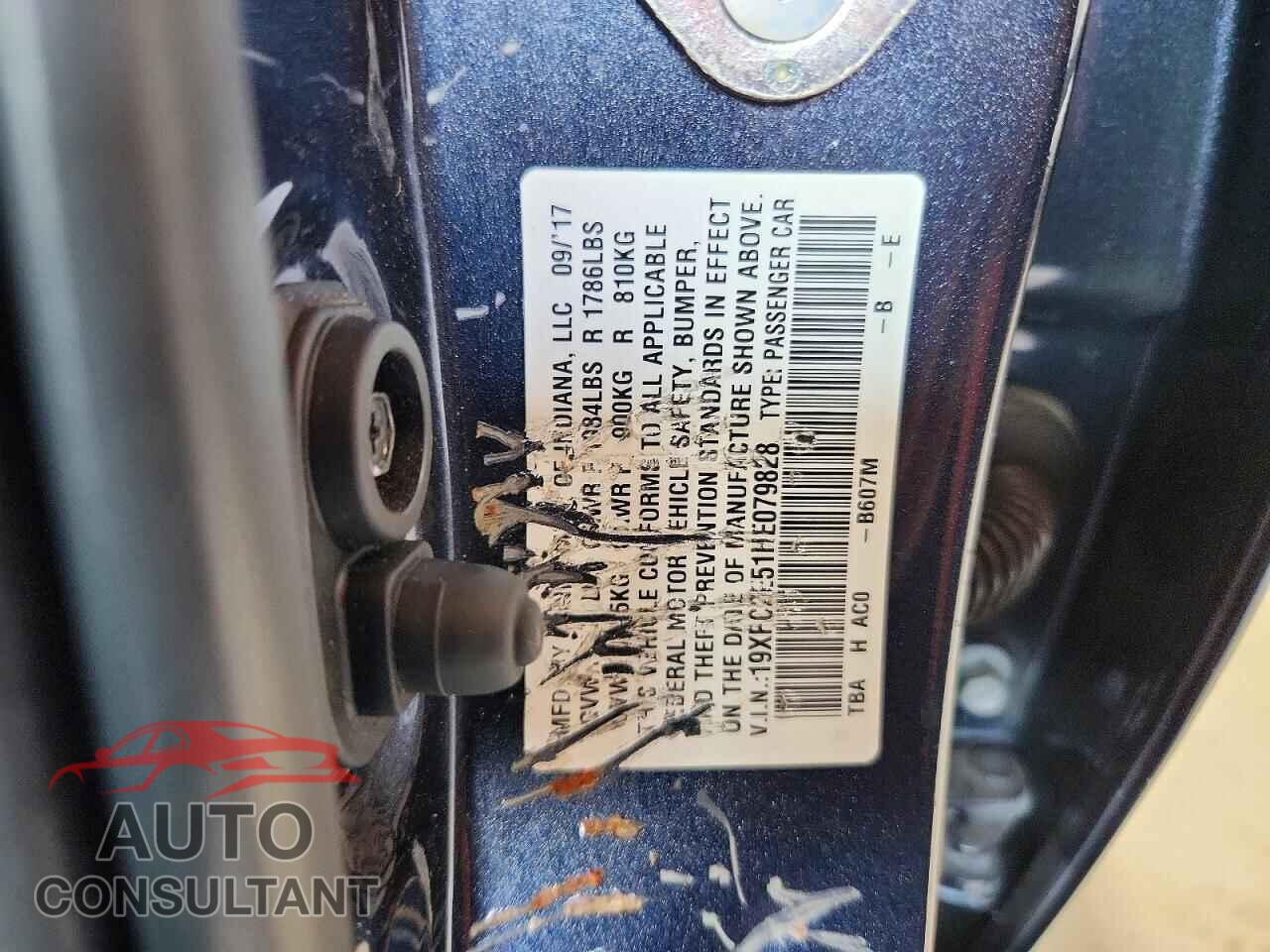 HONDA CIVIC 2017 - 19XFC2E51HE079828