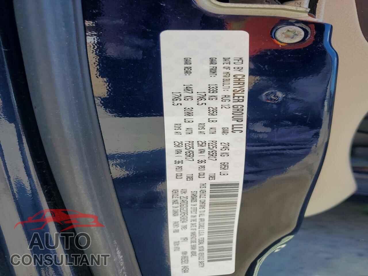 DODGE CARAVAN 2013 - 2C4RDGDG2DR543034