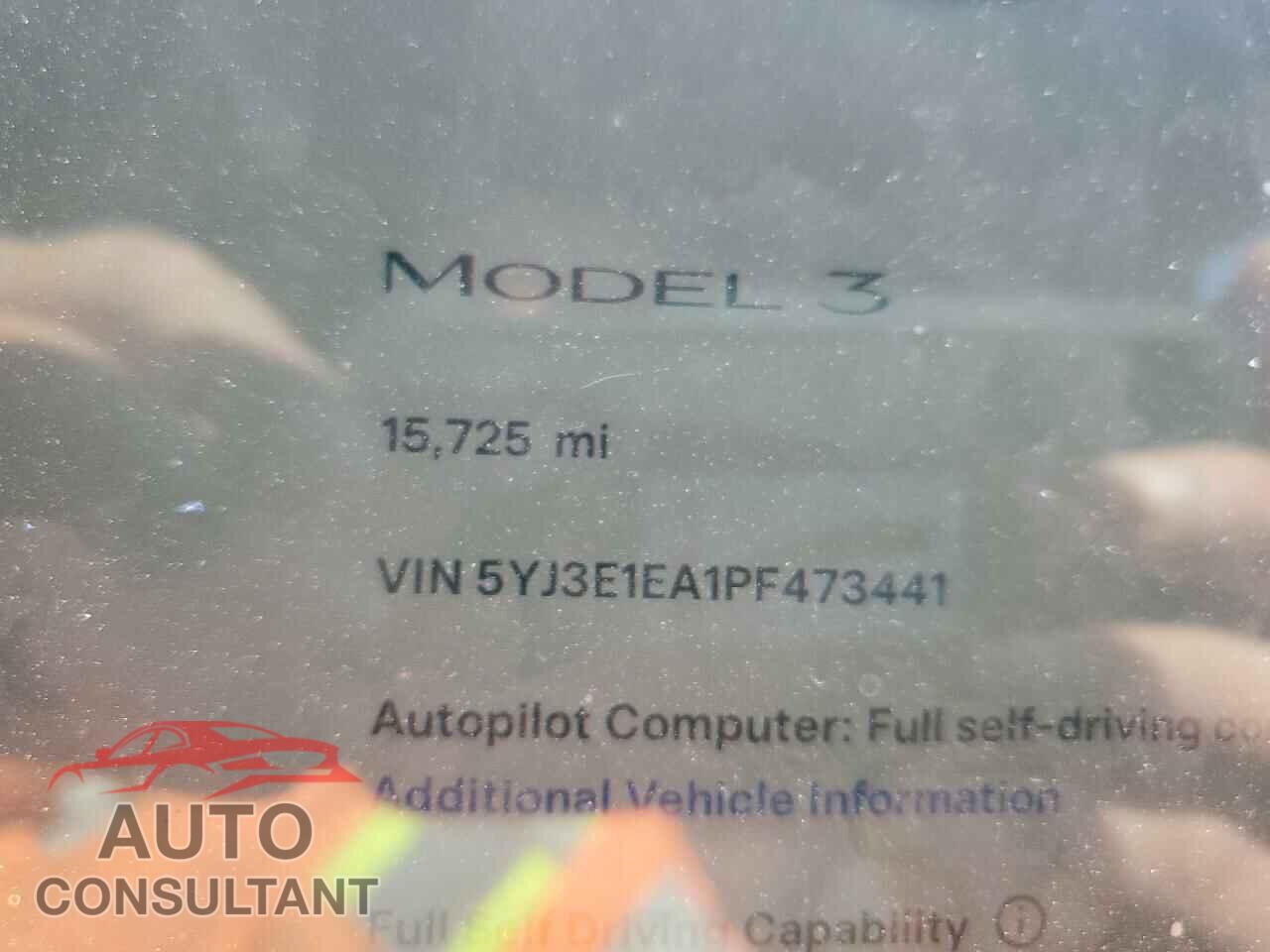 TESLA MODEL 3 2023 - 5YJ3E1EA1PF473441