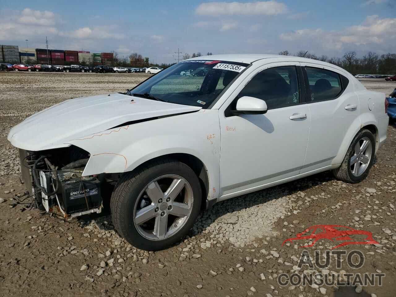 DODGE AVENGER 2011 - 1B3BD1FB8BN586627