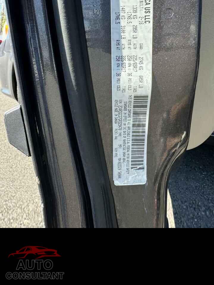 DODGE CARAVAN 2016 - 2C4RDGCG7GR329470