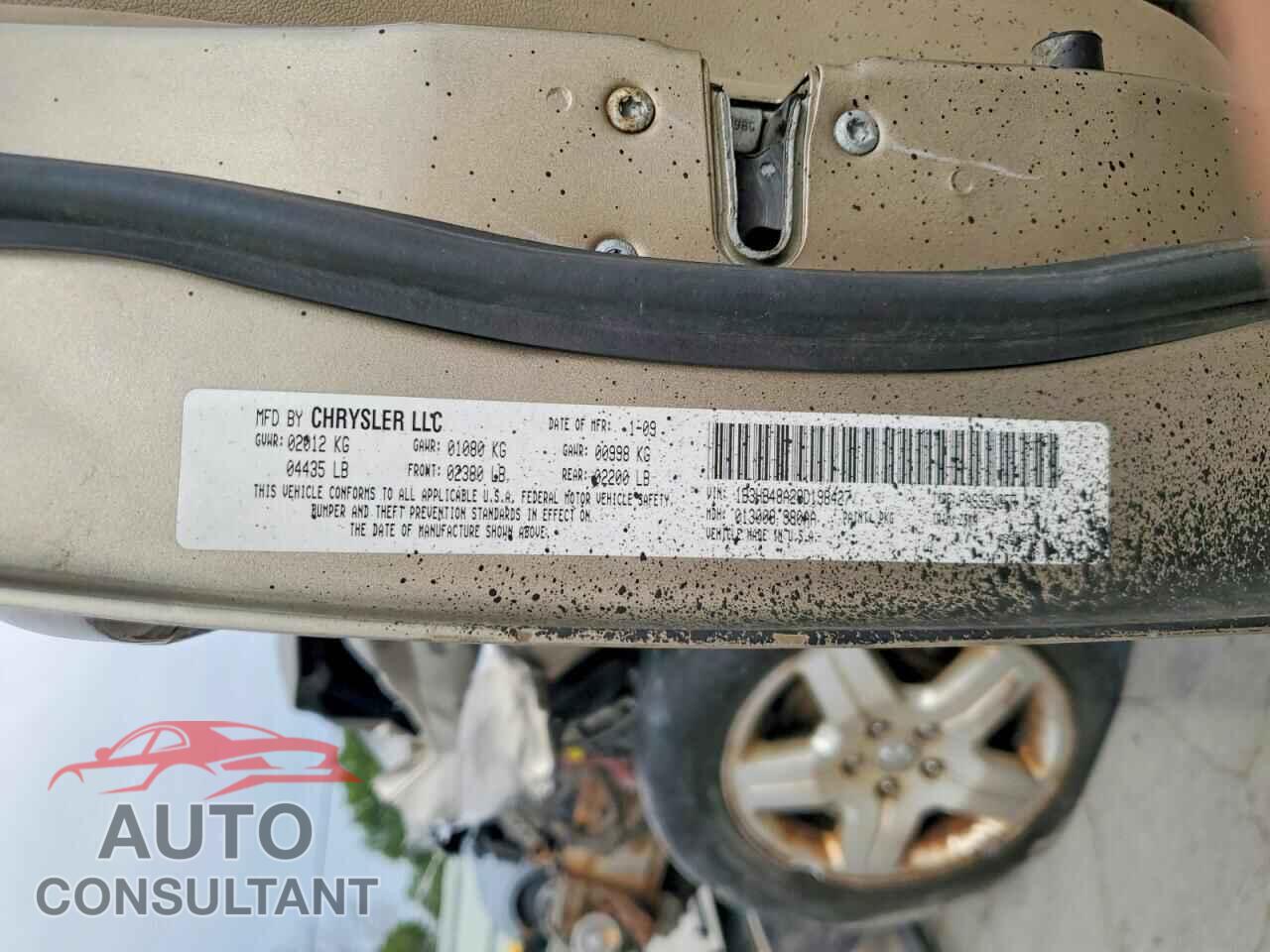 DODGE CALIBER 2009 - 1B3HB48A29D198427