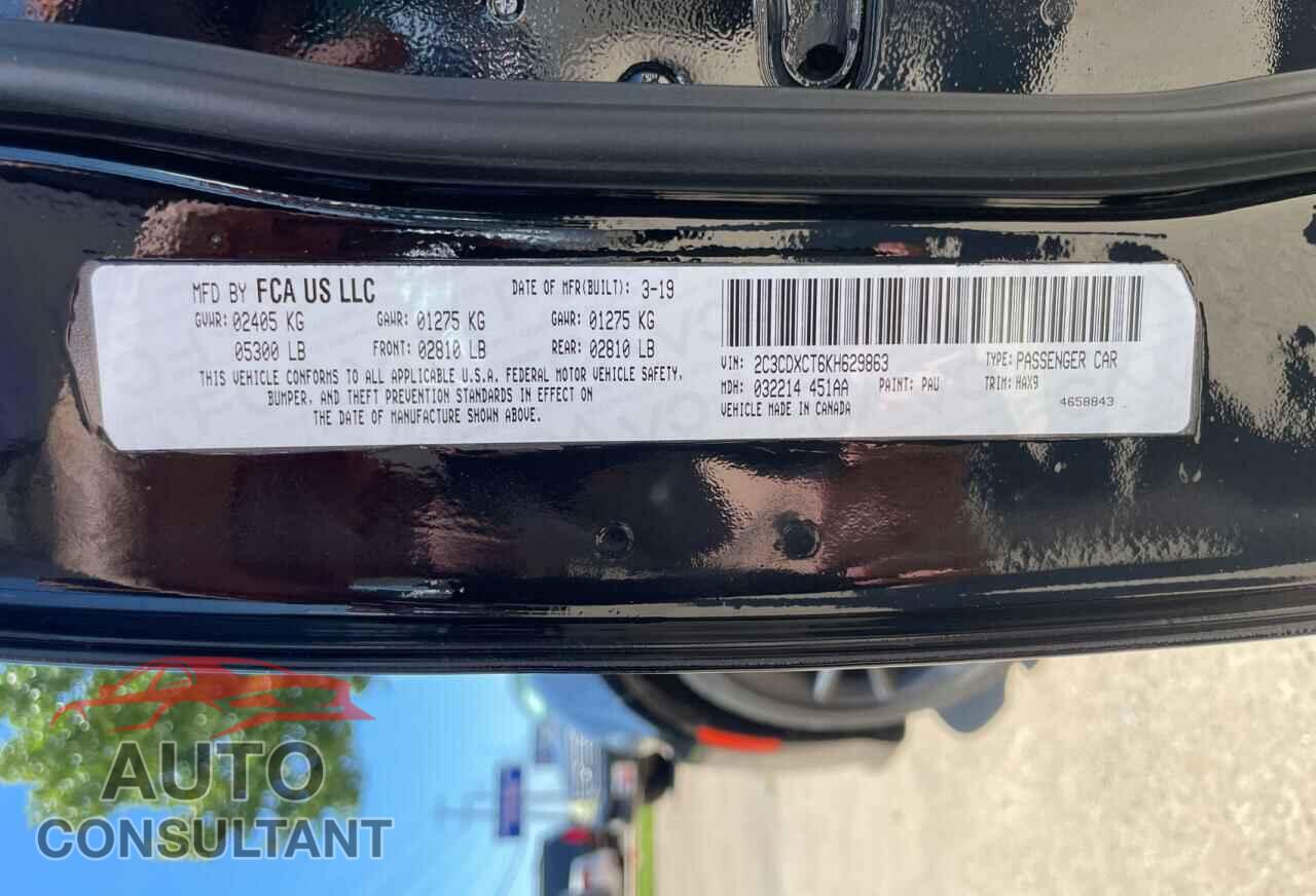 DODGE CHARGER 2019 - 2C3CDXCT6KH629863