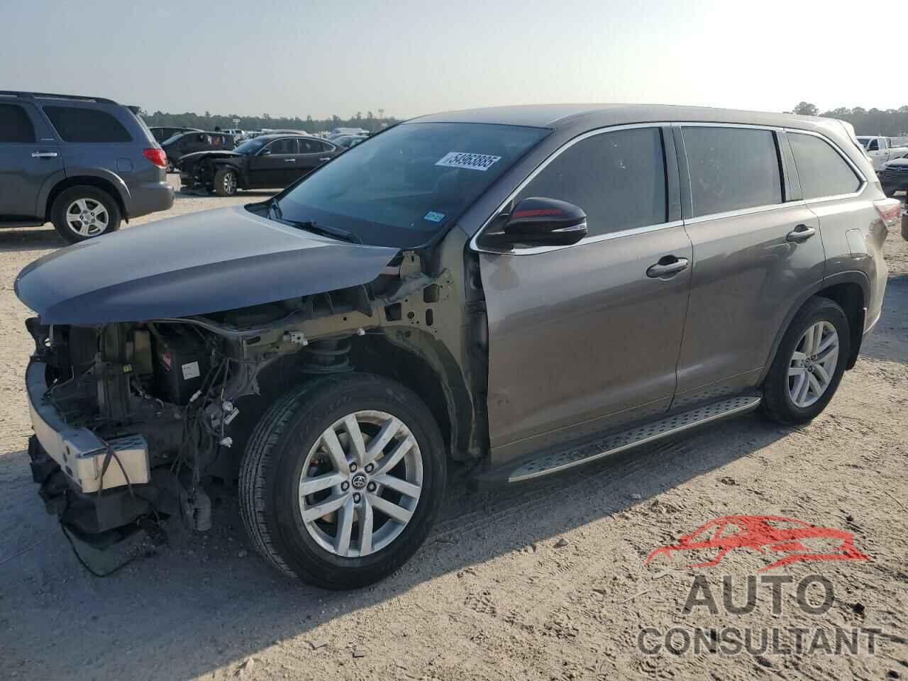 TOYOTA HIGHLANDER 2016 - 5TDZKRFH1GS172127