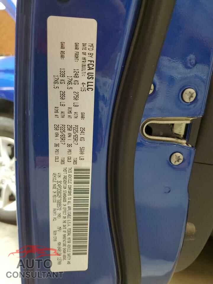 DODGE JOURNEY 2015 - 3C4PDDBG2FT689572