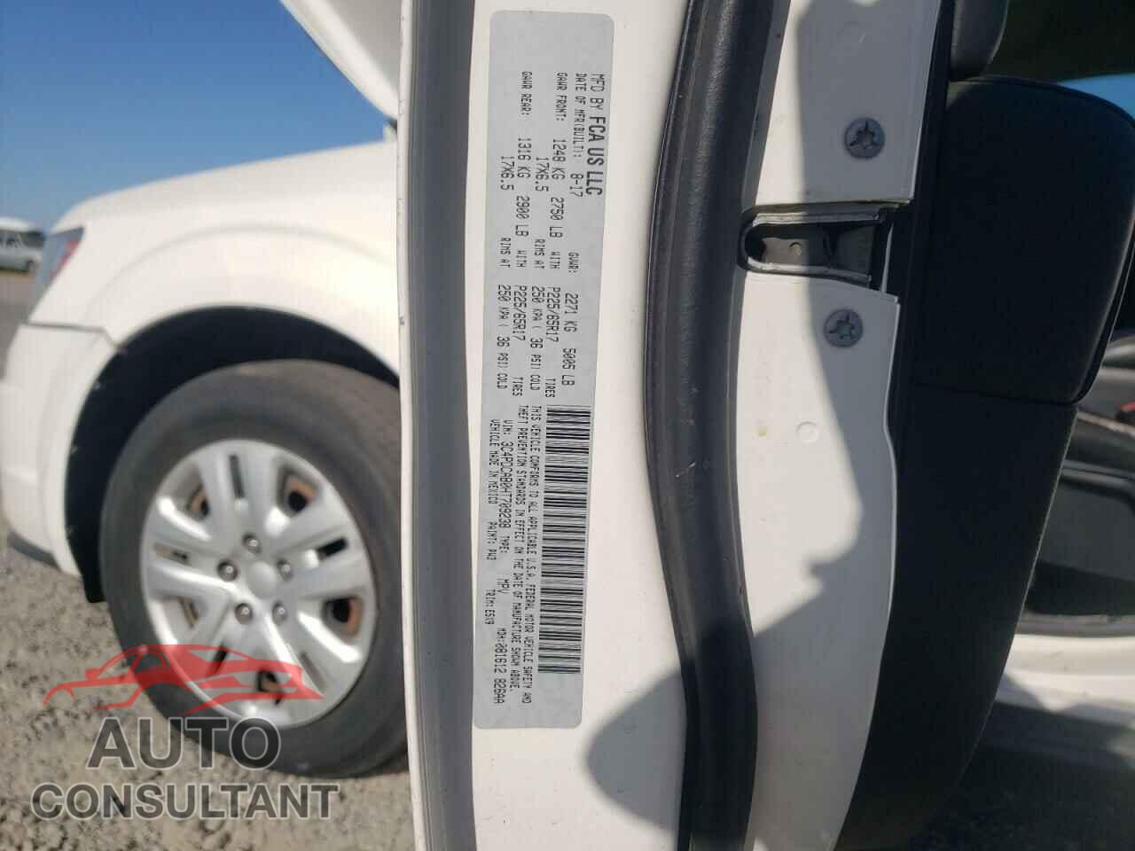DODGE JOURNEY 2017 - 3C4PDCAB0HT709238