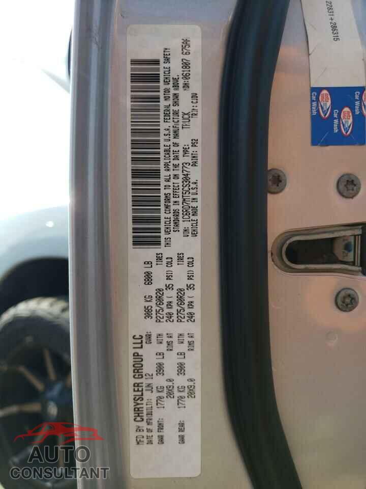 DODGE RAM 1500 2012 - 1C6RD7MT5CS304773