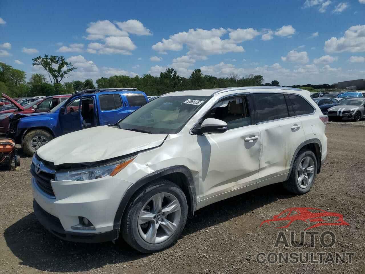 TOYOTA HIGHLANDER 2016 - 5TDDKRFH2GS334499