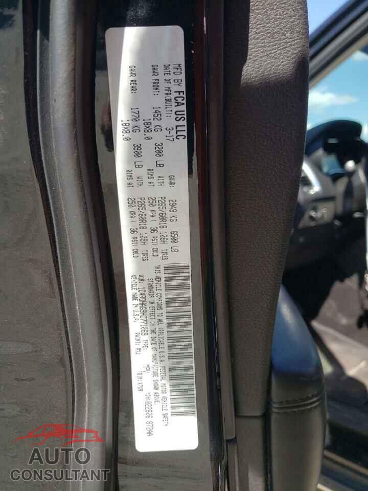 DODGE DURANGO 2017 - 1C4RDHAG9HC771069