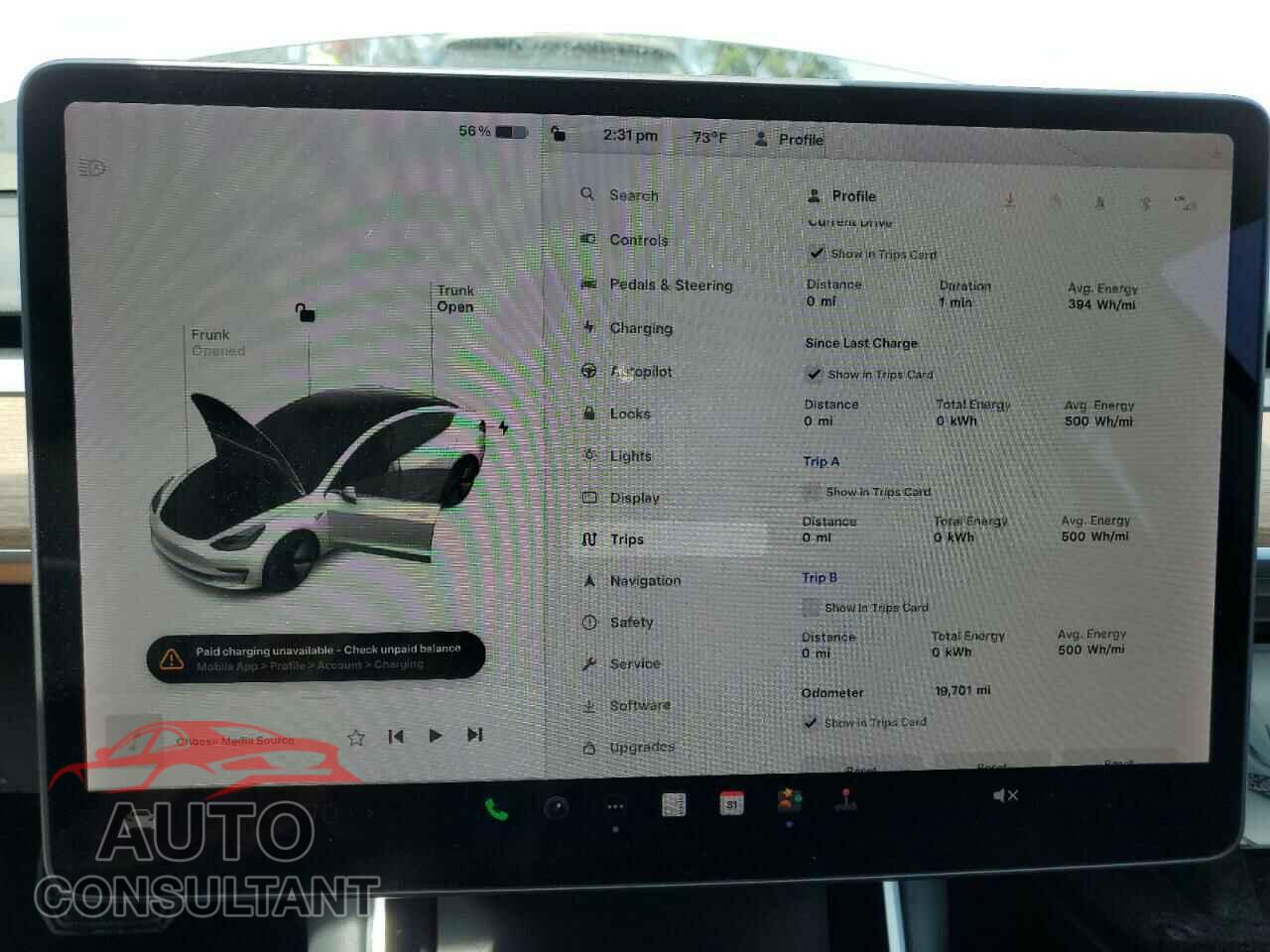TESLA MODEL 3 2019 - 5YJ3E1EA3KF308001