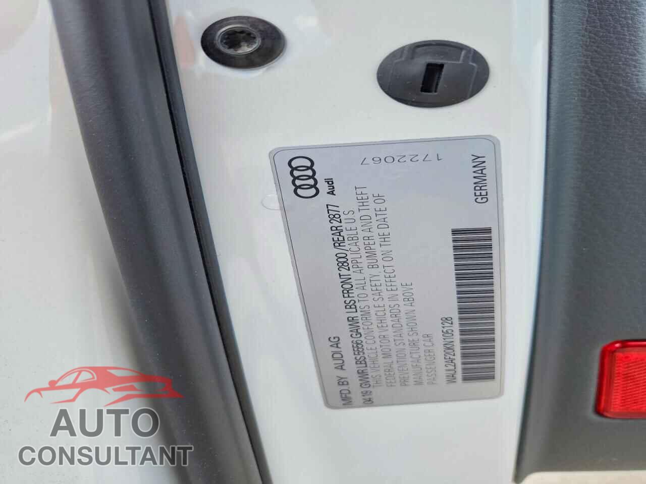 AUDI A6 2019 - WAUL2AF20KN105128
