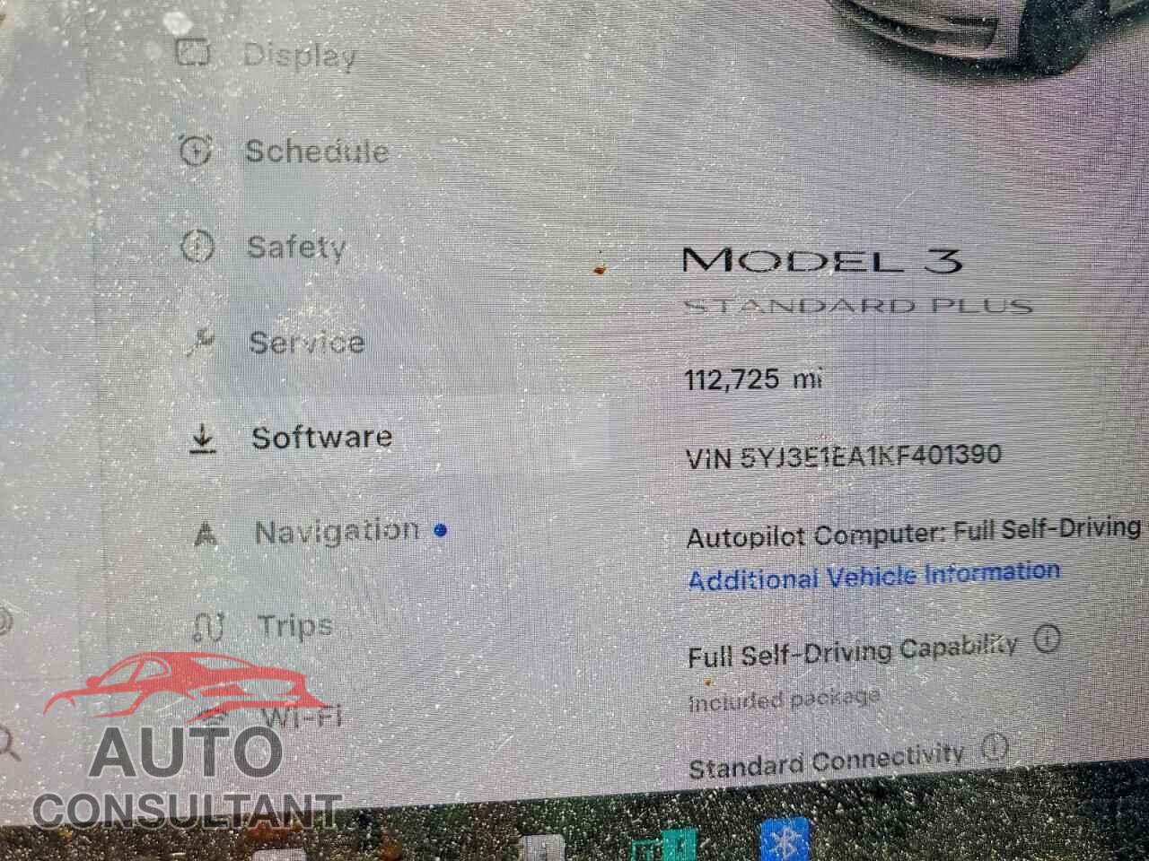 TESLA MODEL 3 2019 - 5YJ3E1EA1KF401390