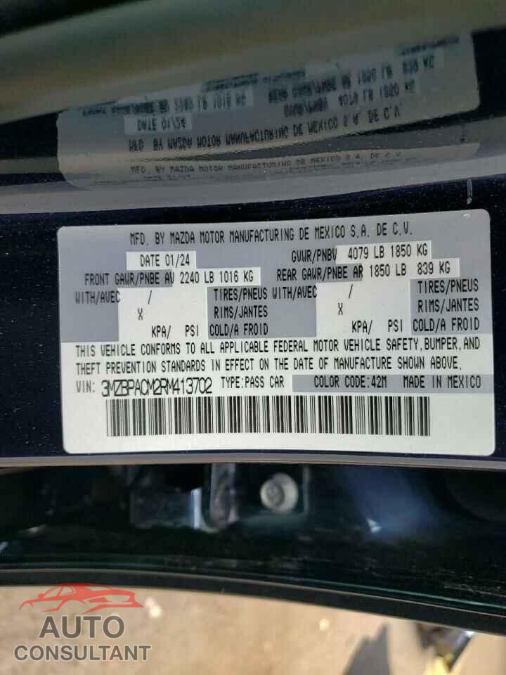 MAZDA 3 2024 - 3MZBPACM2RM413702
