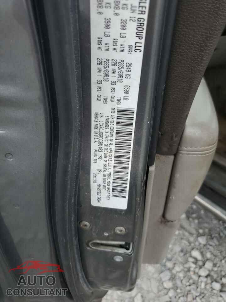 DODGE DURANGO 2012 - 1C4RDJDG8CC301403