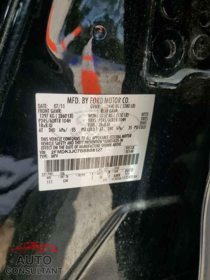 FORD EDGE 2011 - 2FMDK3JC7BBB58127