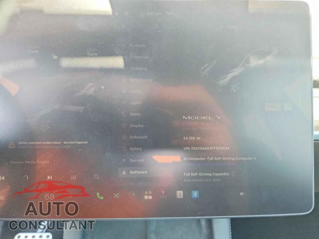 TESLA MODEL Y 2023 - 7SAYGAEE3PF905534