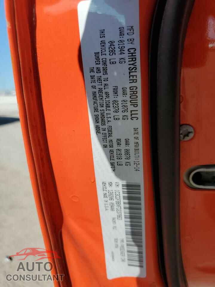 DODGE DART 2015 - 1C3CDFBBXFD237863