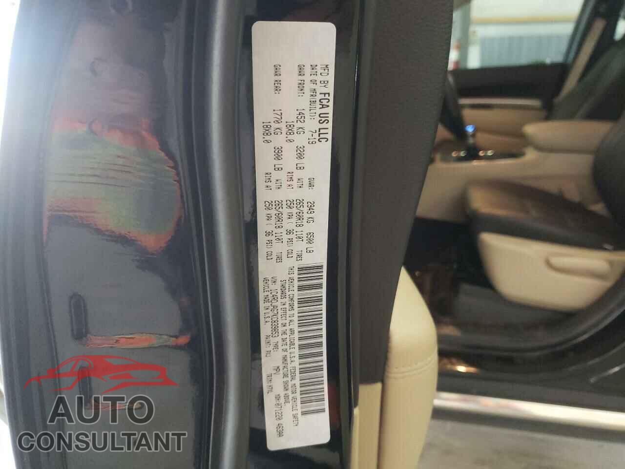 DODGE DURANGO 2019 - 1C4RDJAG7KC839853