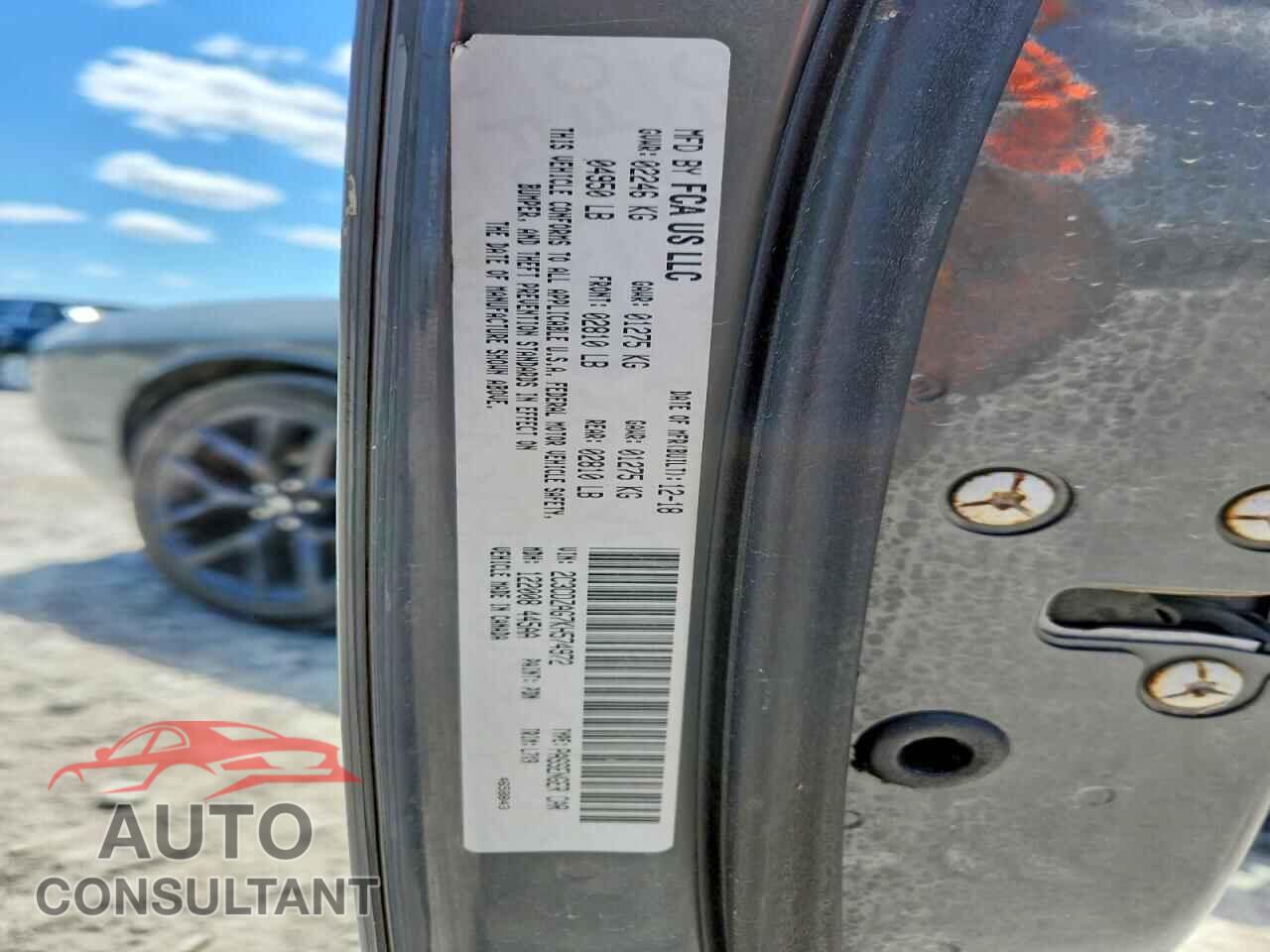 DODGE CHALLENGER 2019 - 2C3CDZAG7KH574972