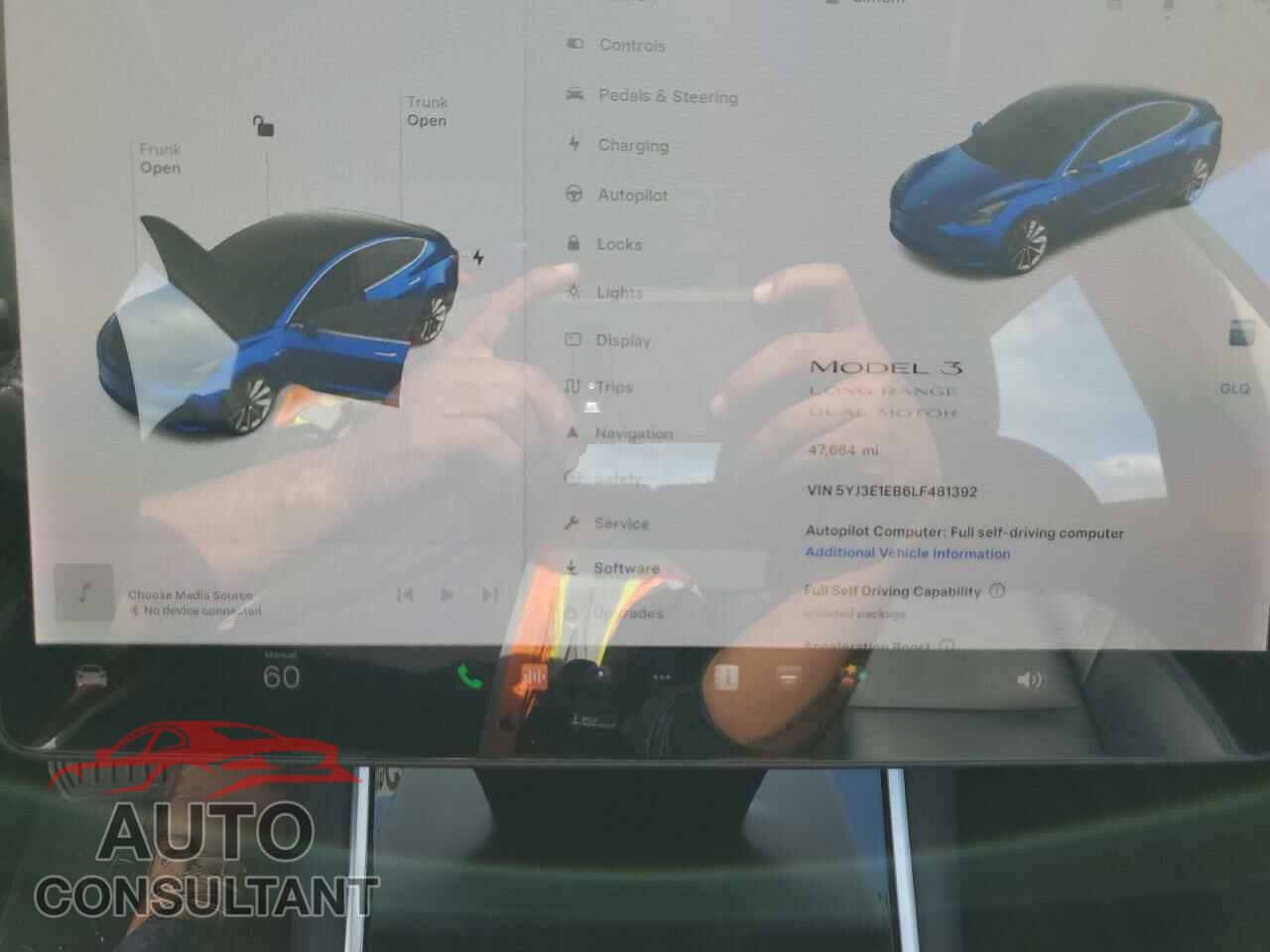 TESLA MODEL 3 2020 - 5YJ3E1EB6LF481392