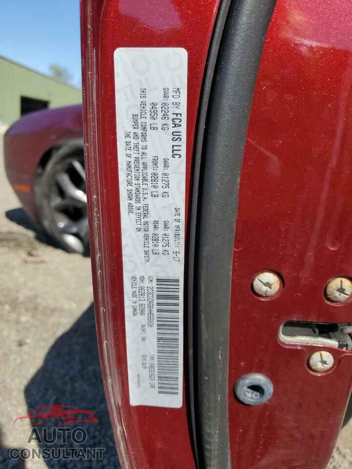 DODGE CHALLENGER 2017 - 2C3CDZAG6HH666020