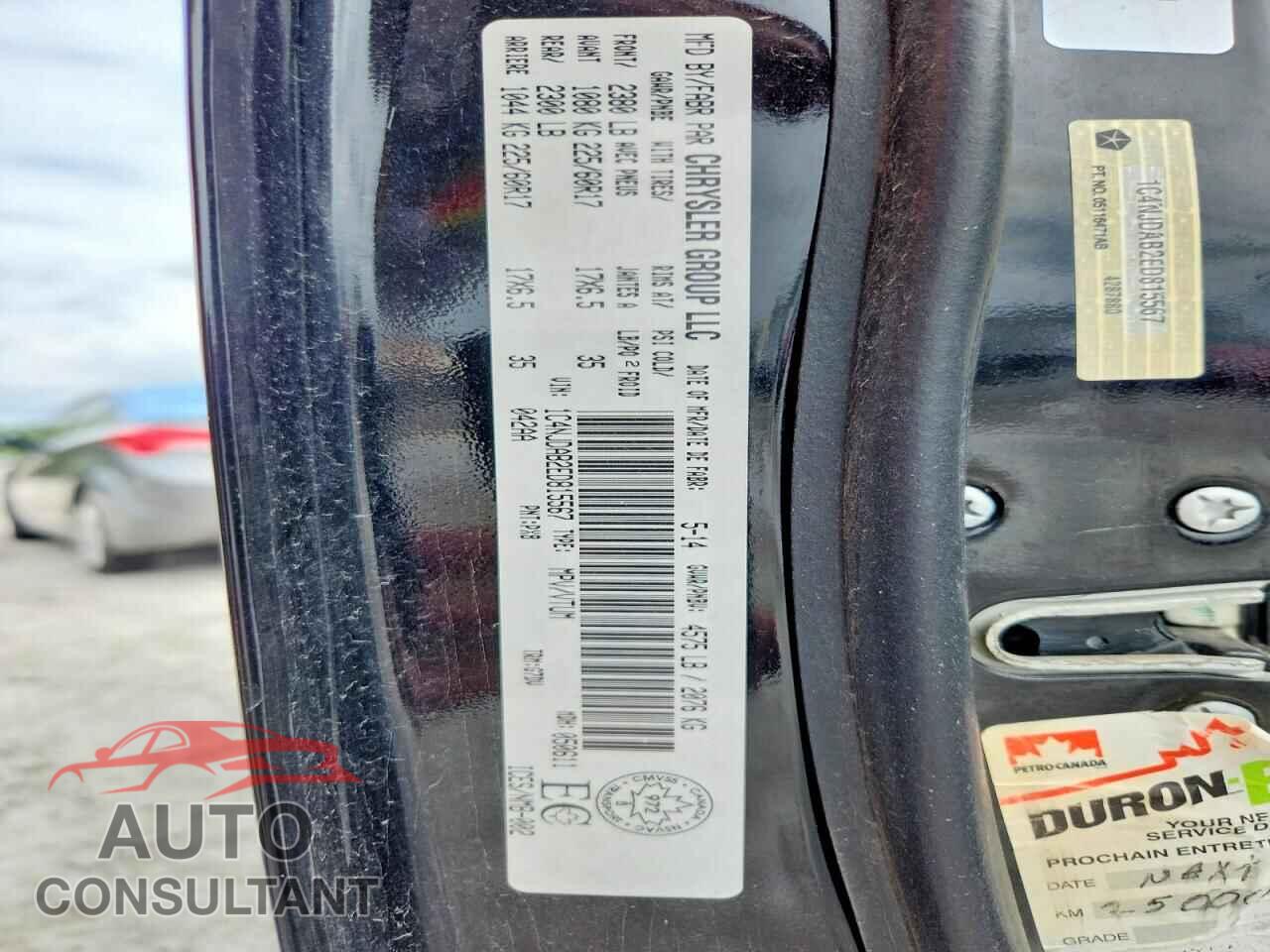 JEEP COMPASS 2014 - 1C4NJDAB2ED815567