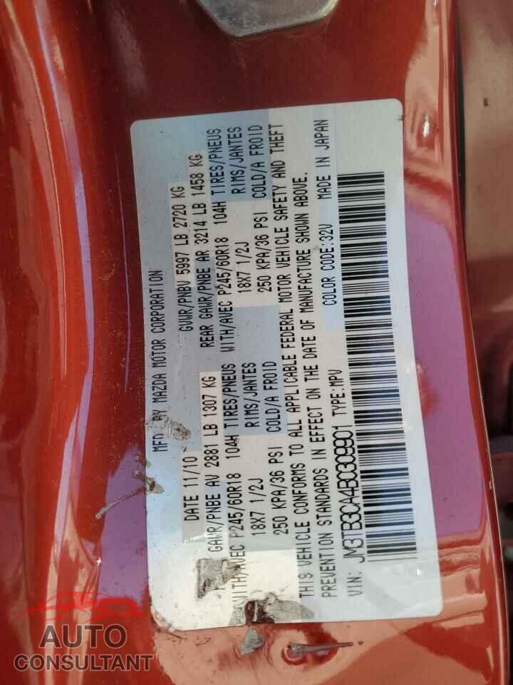 MAZDA CX-9 2011 - JM3TB3CA4B0309901