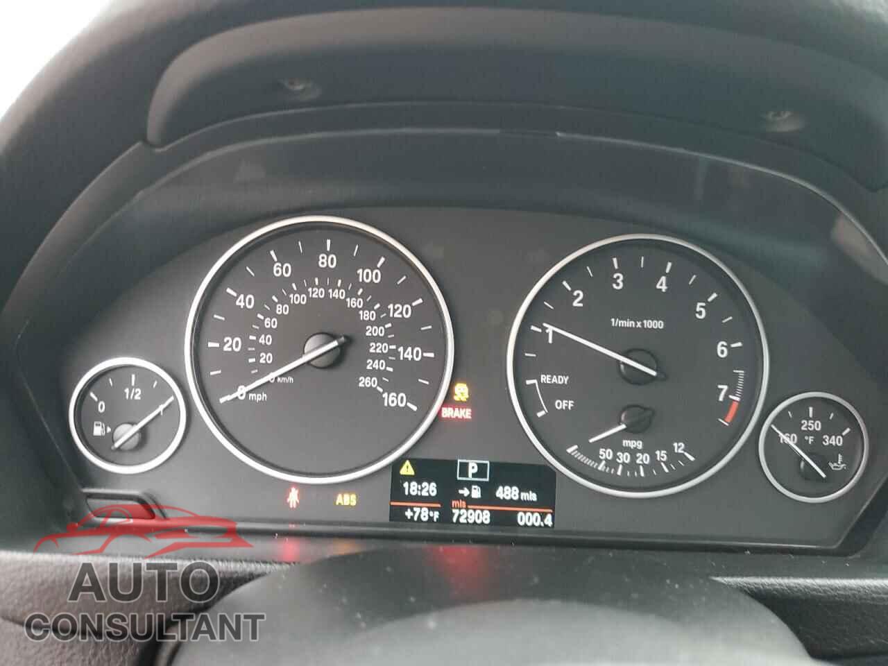 BMW 3 SERIES 2013 - WBA3C1G56DNR45486