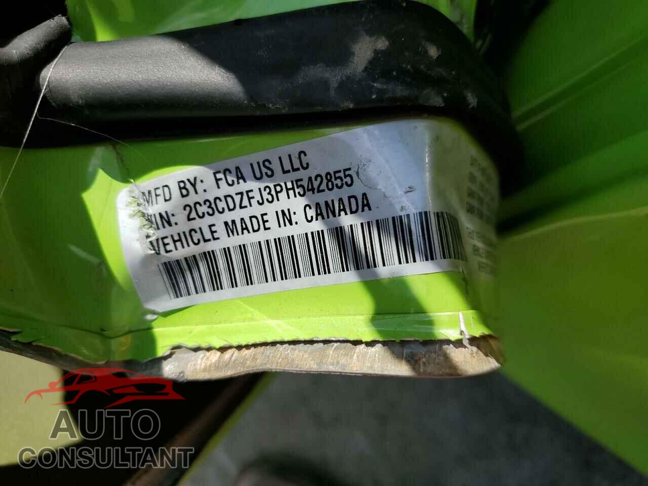 DODGE CHALLENGER 2023 - 2C3CDZFJ3PH542855