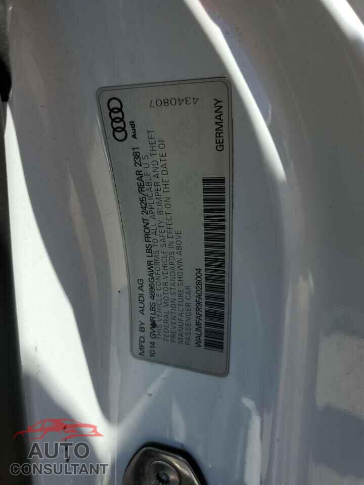 AUDI A5 2015 - WAUMFAFR9FA028004