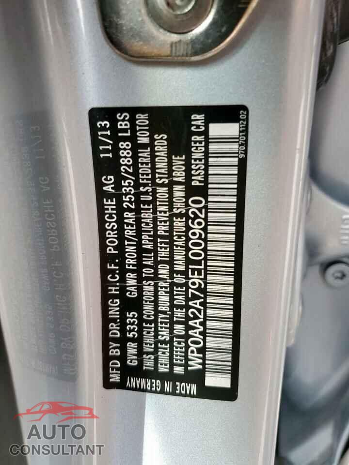 PORSCHE PANAMERA 2014 - WP0AA2A79EL009620
