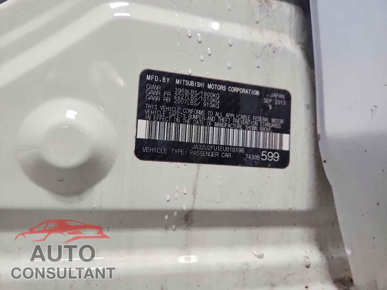 MITSUBISHI LANCER 2014 - JA32U2FU1EU010196