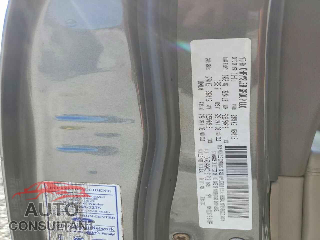DODGE DURANGO 2012 - 1C4RDHAGXCC151713