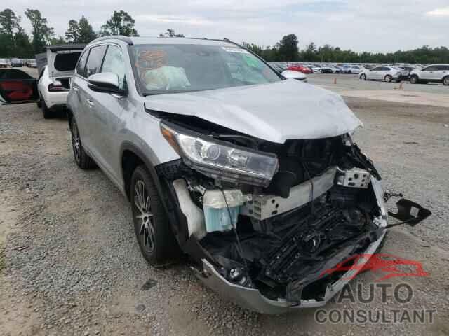 TOYOTA HIGHLANDER 2017 - 5TDKZRFH6HS512838