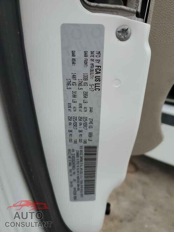 DODGE CARAVAN 2017 - 2C4RDGBG2HR784214