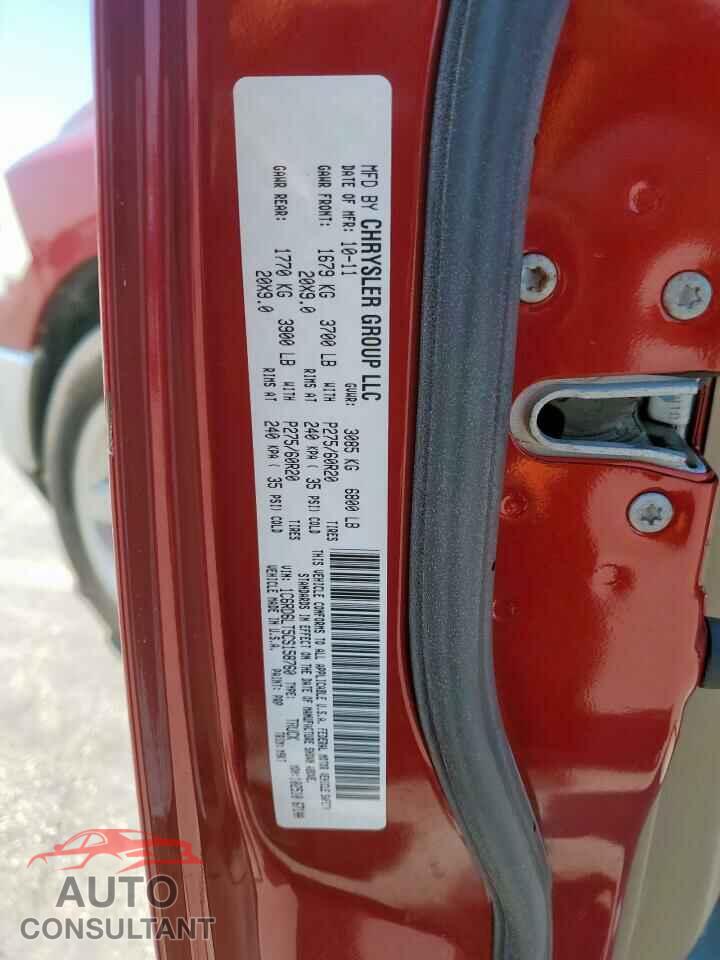 DODGE RAM 1500 2012 - 1C6RD6LT5CS158760
