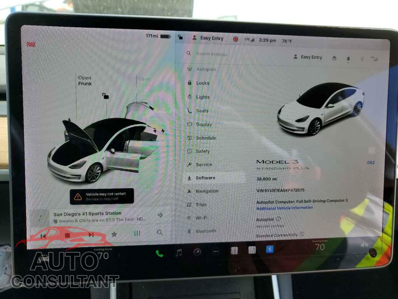 TESLA MODEL 3 2019 - 5YJ3E1EA5KF472575