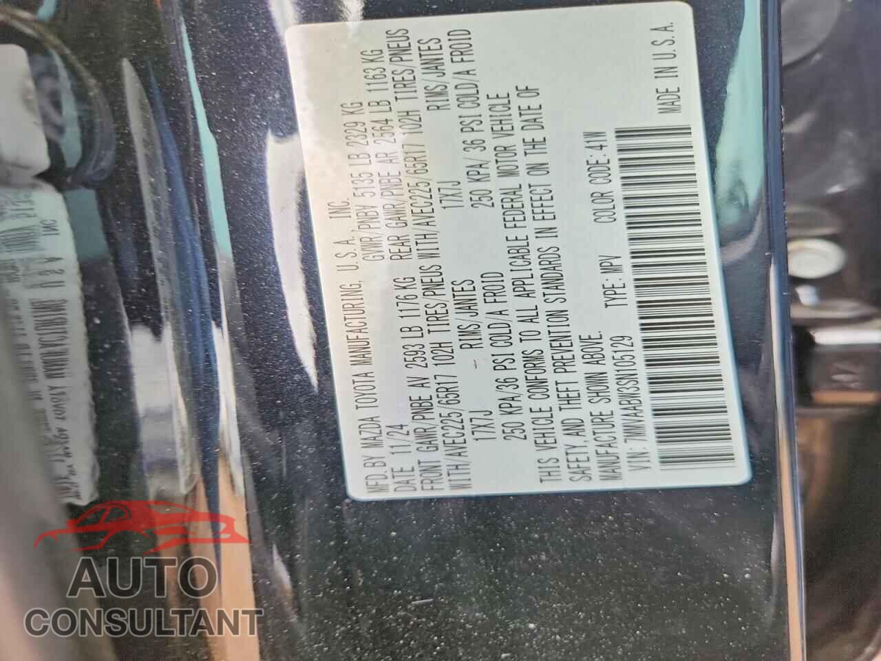 MAZDA CX-50 2025 - 7MMVAABW3SN105129
