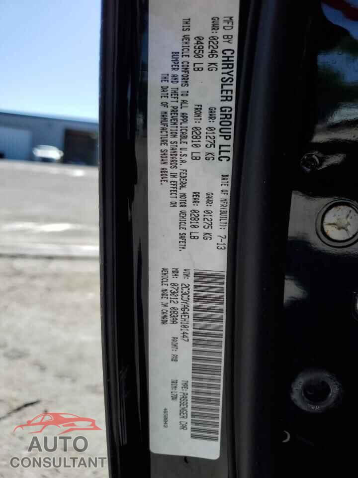 DODGE CHALLENGER 2014 - 2C3CDYAG4EH101447