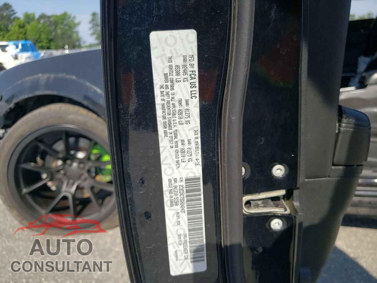 DODGE CHARGER 2016 - 2C3CDXCT5GH242437