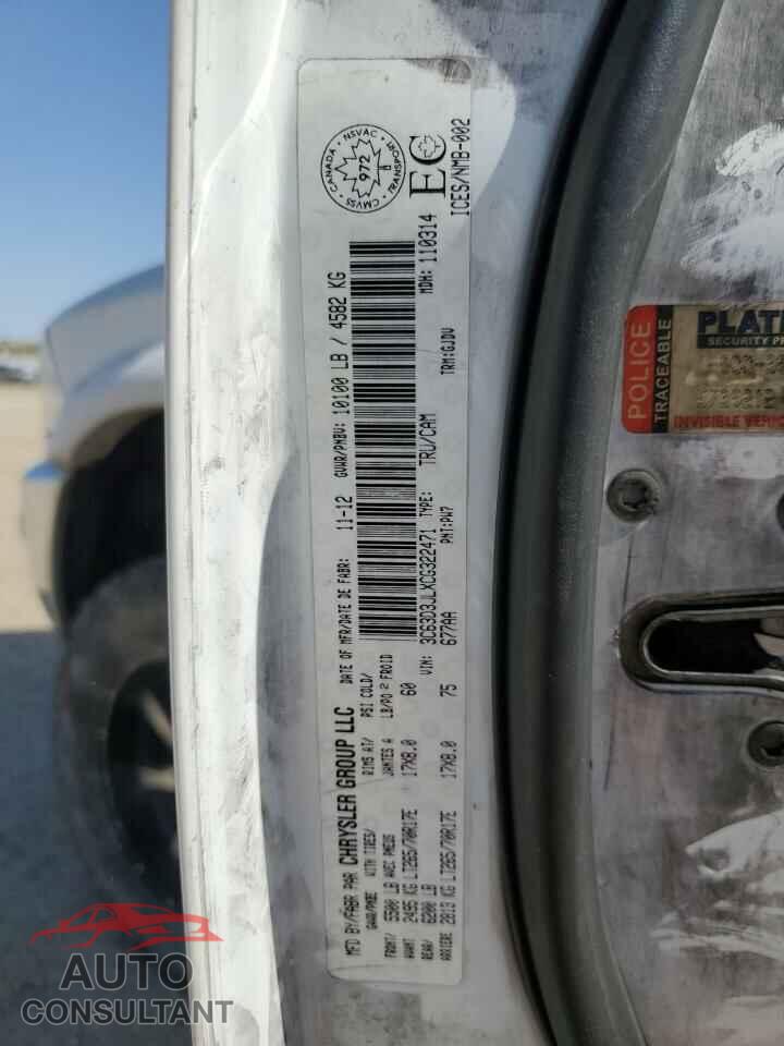 DODGE RAM 3500 2012 - 3C63D3JLXCG322471