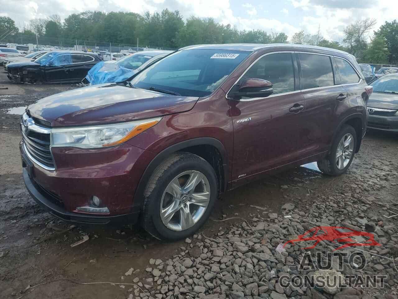 TOYOTA HIGHLANDER 2016 - 5TDDCRFH8GS017730