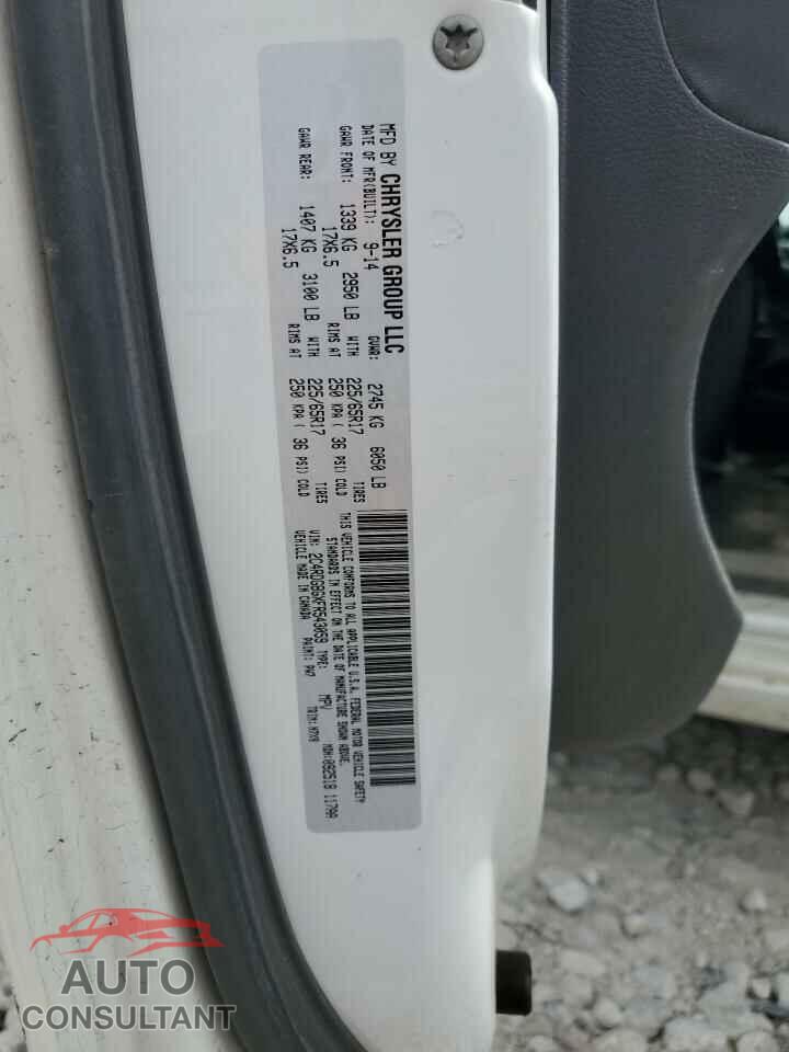 DODGE CARAVAN 2015 - 2C4RDGBGXFR543059