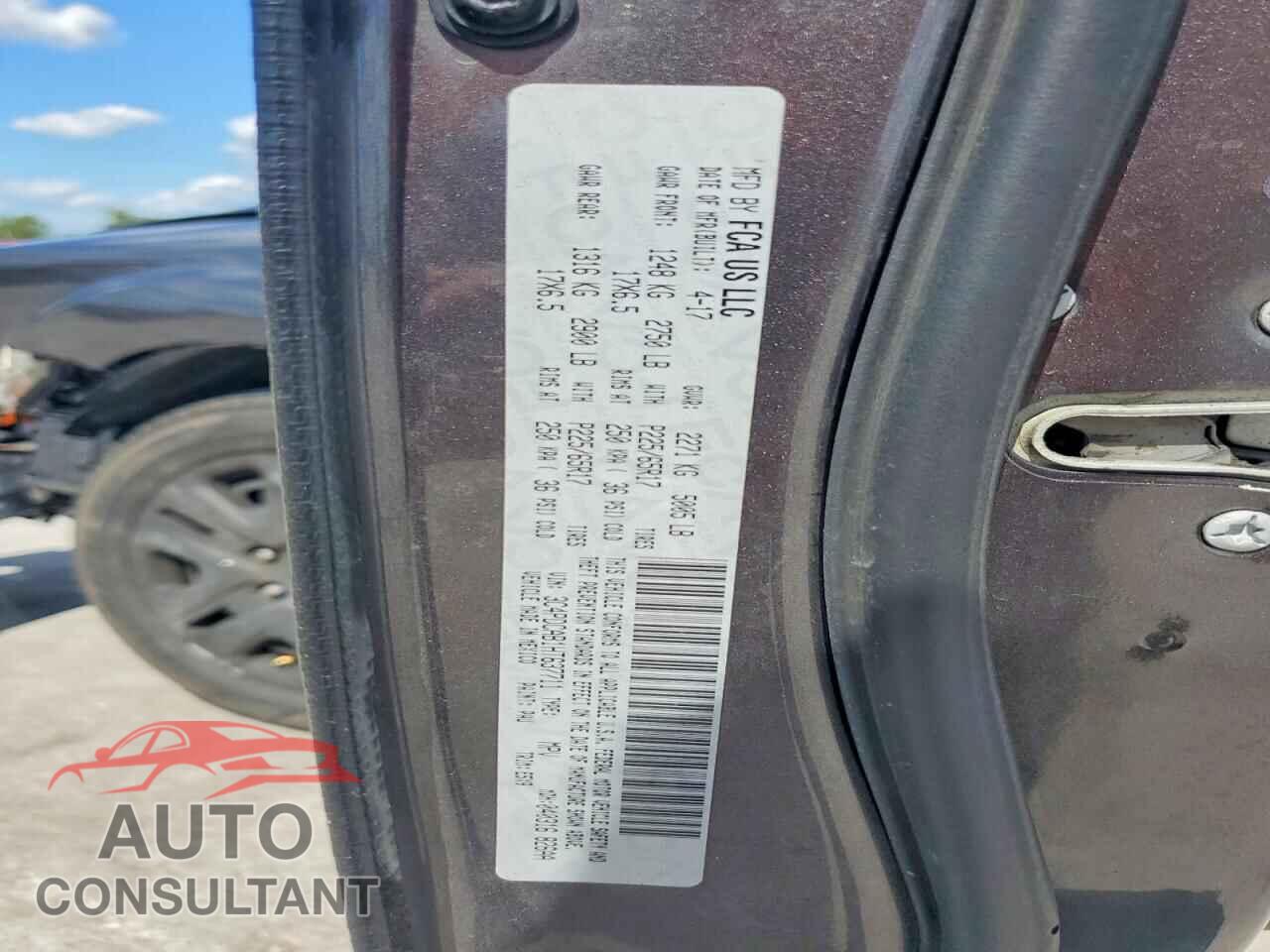 DODGE JOURNEY 2017 - 3C4PDCAB1HT637711