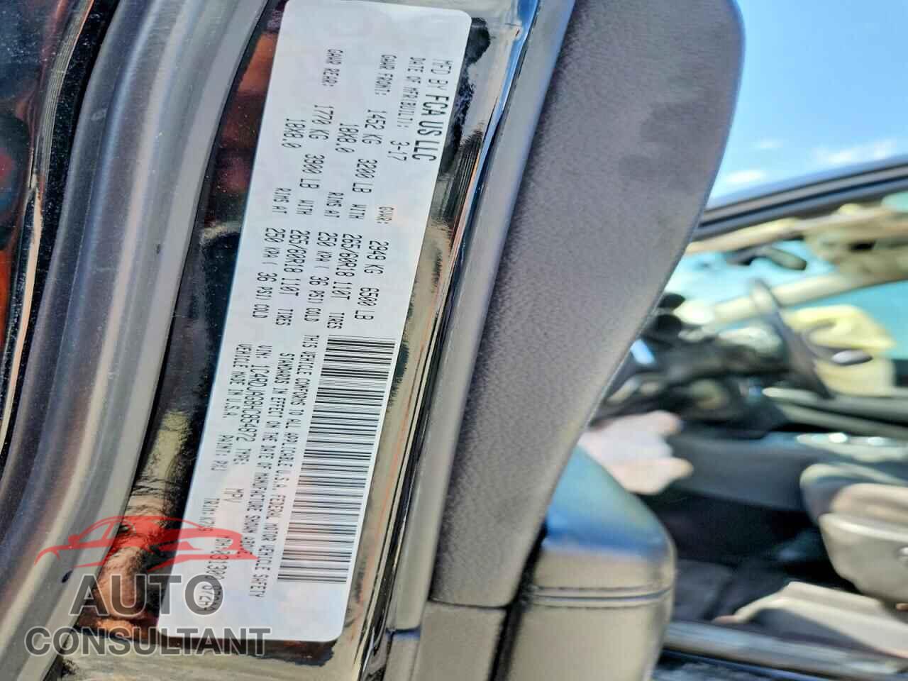 DODGE DURANGO 2017 - 1C4RDJAG8HC854872